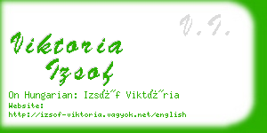 viktoria izsof business card